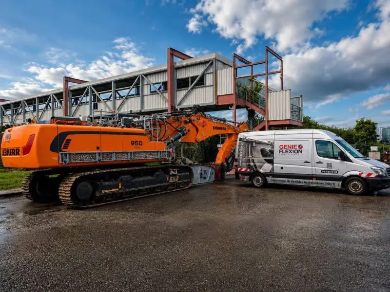 Véhicule d’intervention Genie Flexion sur chantier